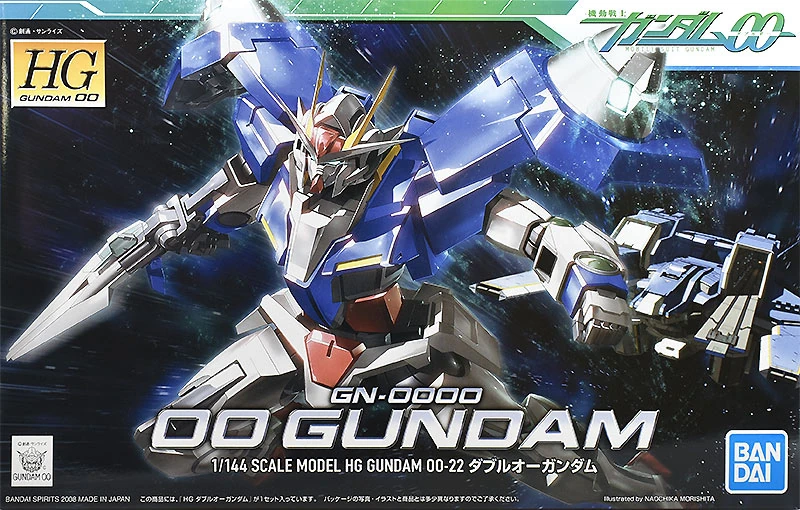 gunpla Hg 1/144 gn-0000 00 gundam