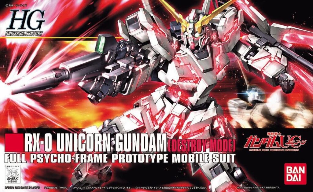 1/144 HG RX‑0 Unicorn Gundam Destroy Mode